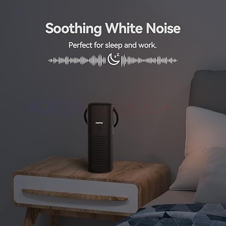 raydrop Portable Mini Air Purifier, Cordless Small HEPA Air Purifier, Personal Desk Air Purifier for Car Travel Bedroom Office Room Dorm, Rechargeable, Aromatherapy